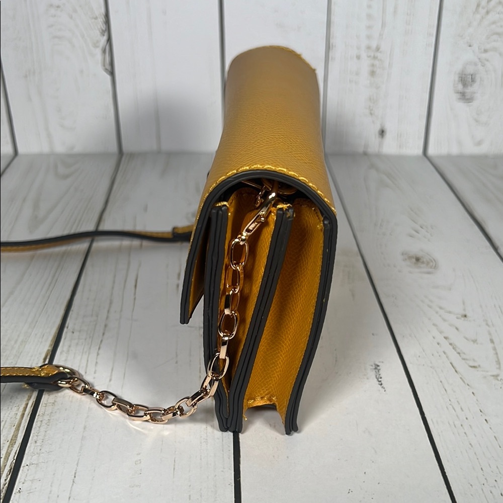 Yellow Crossbody Bag with Eye Detail - Picture 2 of 8
